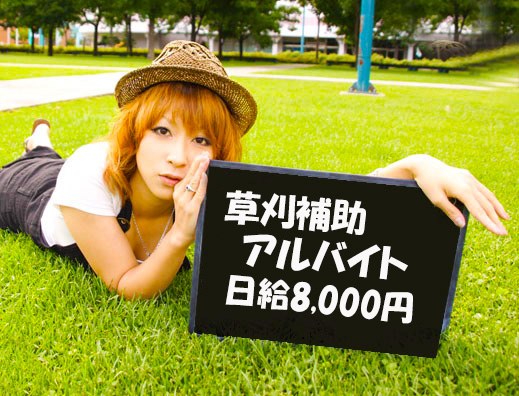 札幌市白石区草刈補助アルバイト日給８千円 日払い可