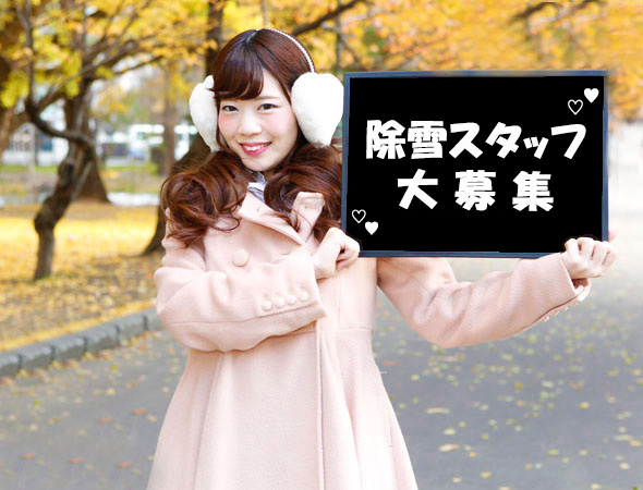 岩見沢/短期短時間/早朝/小型ショベル除雪/1勤務5600円