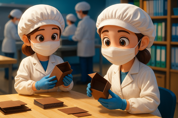 小樽日払い可＆時給1202円！女性多数勤務中のお菓子箱折スタッフ募集