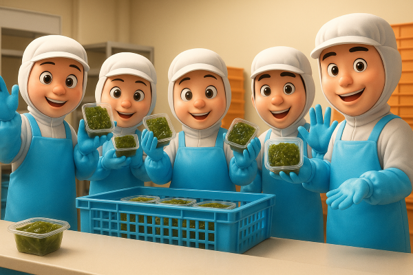 小樽市長期工場内軽作業/時給1300円/4時間勤務/日払い