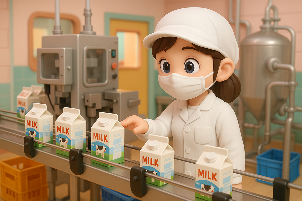 日払い/乳製品工場軽作業スタッフ/札幌市東区/時給1242円