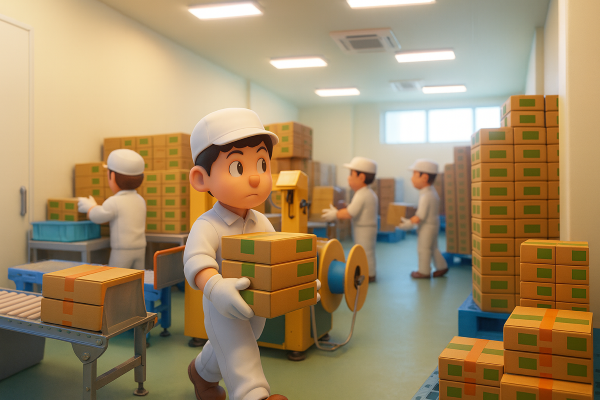 小樽市★日払い可！長期の製品出荷作業スタッフ募集中/男性多数