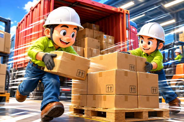 岩見沢日払い可平日週1可超短時間荷役バイト募集/男性多数